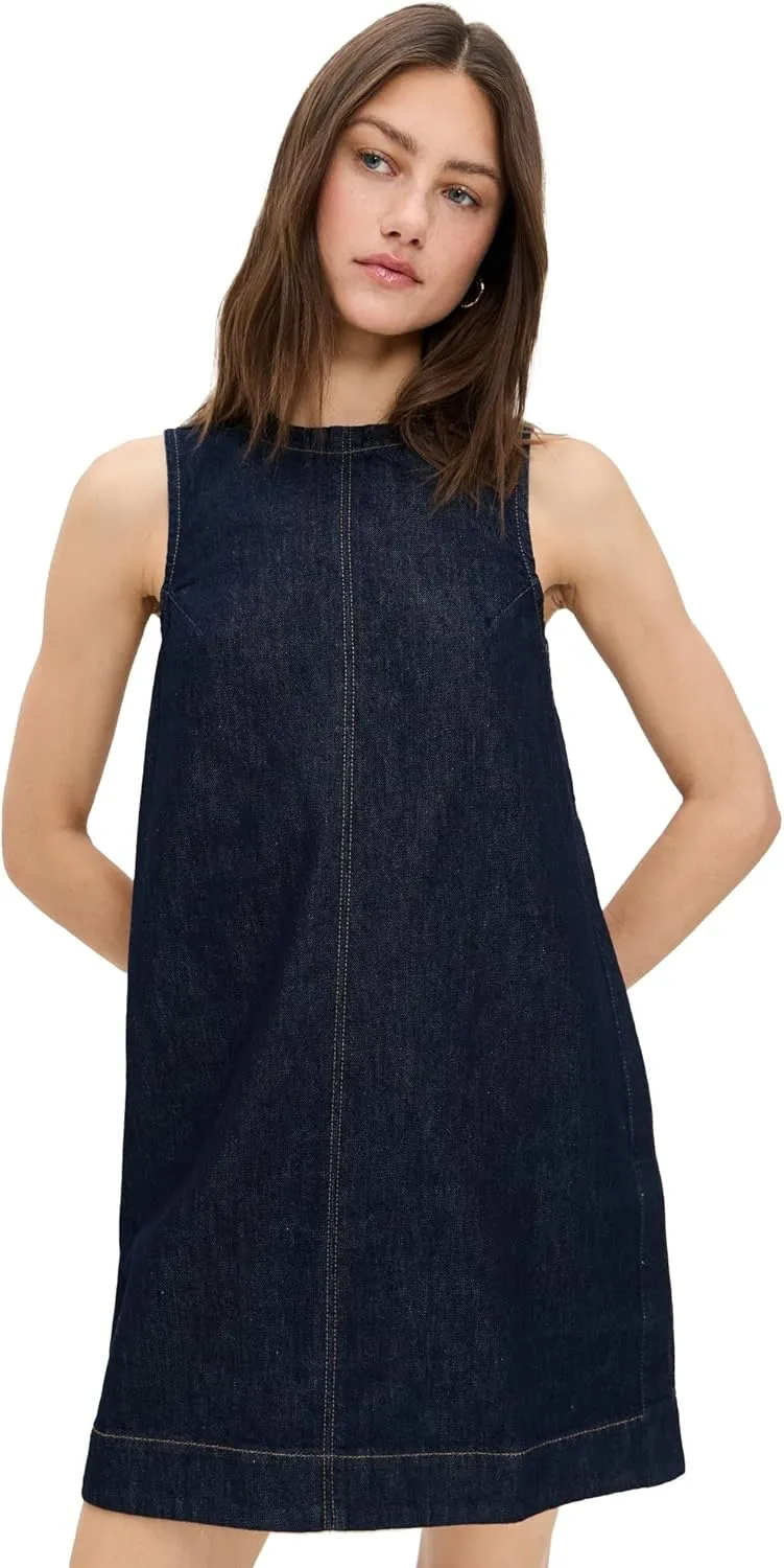 Madewell Women's Denim Boxy Dress in Essex Wash