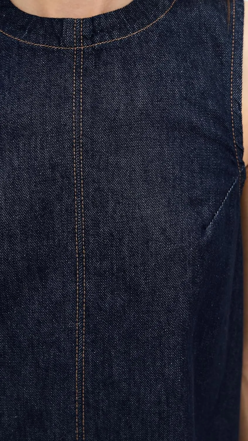 Madewell Women's Denim Boxy Dress in Essex Wash