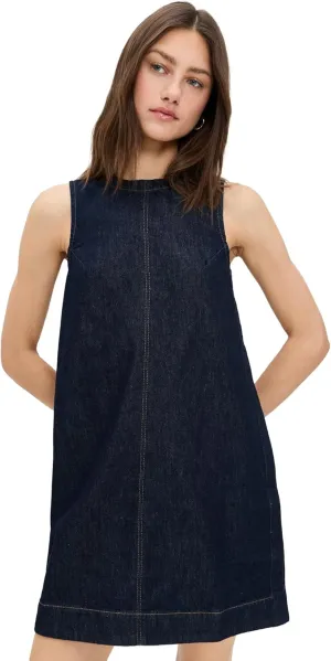 Madewell Women's Denim Boxy Dress in Essex Wash