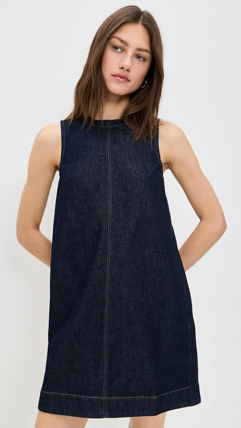 Madewell Women's Denim Boxy Dress in Essex Wash