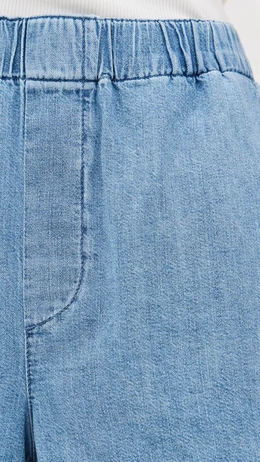 Madewell Women's Denim Pull-On Shorts in Marnie Wash