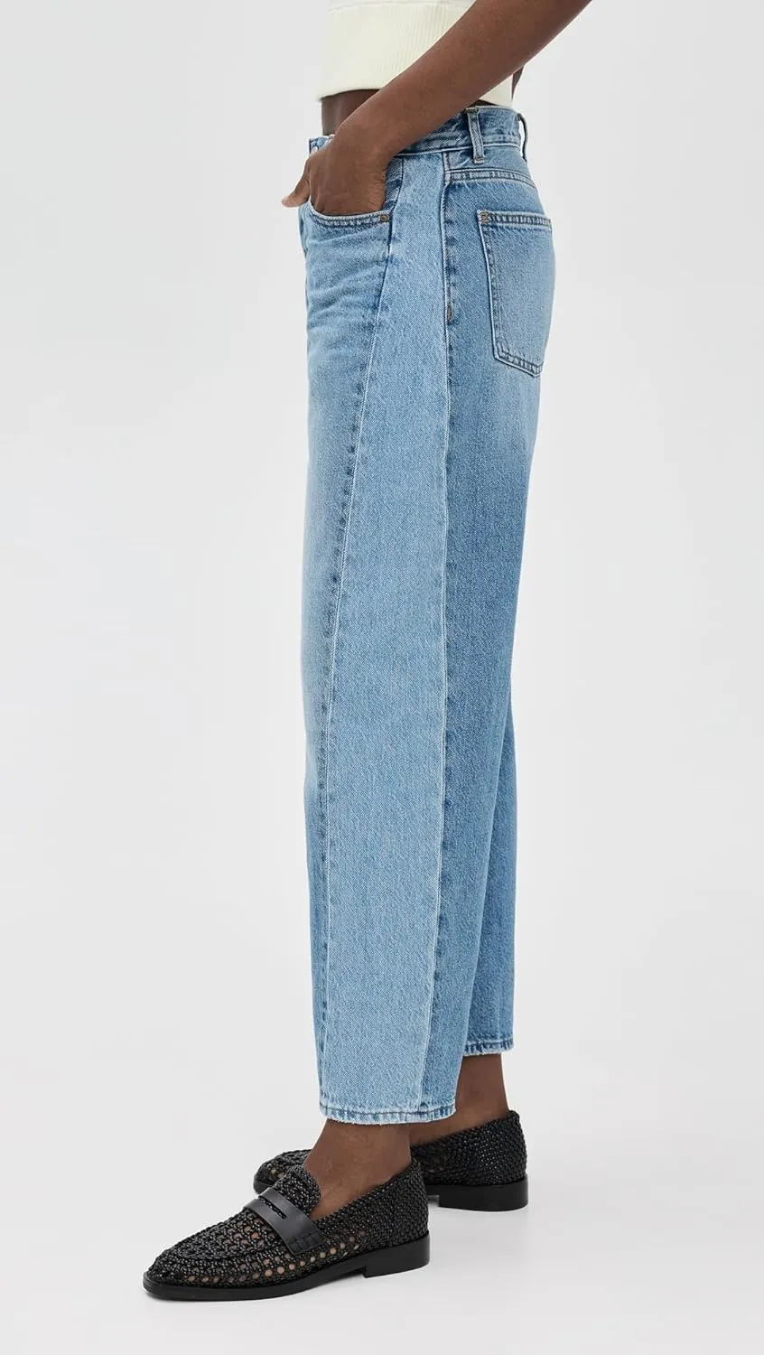 Madewell Women's Pieced Barrel-Leg Jeans in Redlands Wash