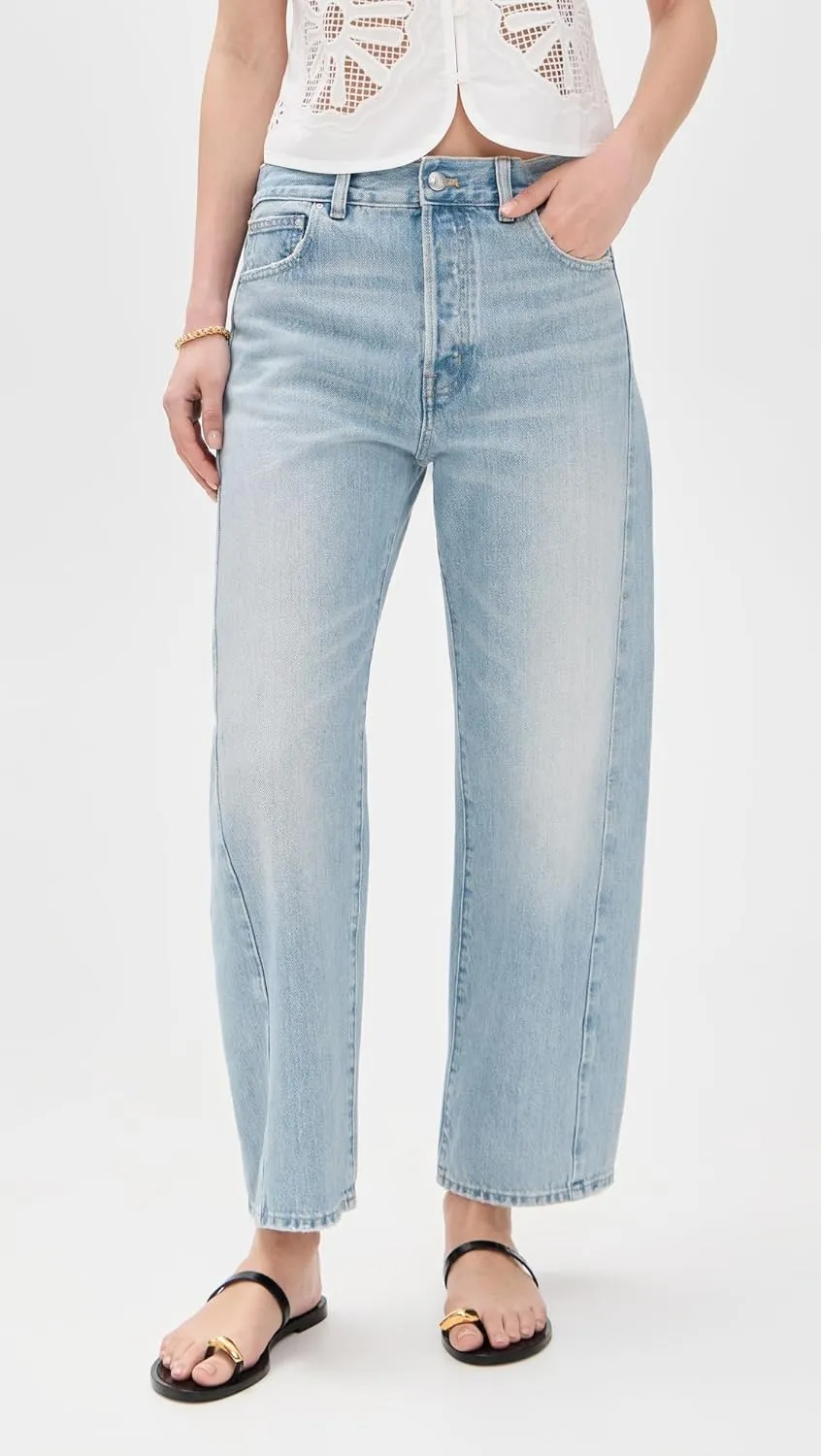 Madewell Women's Pieced Barrel-Leg Jeans in Redlands Wash