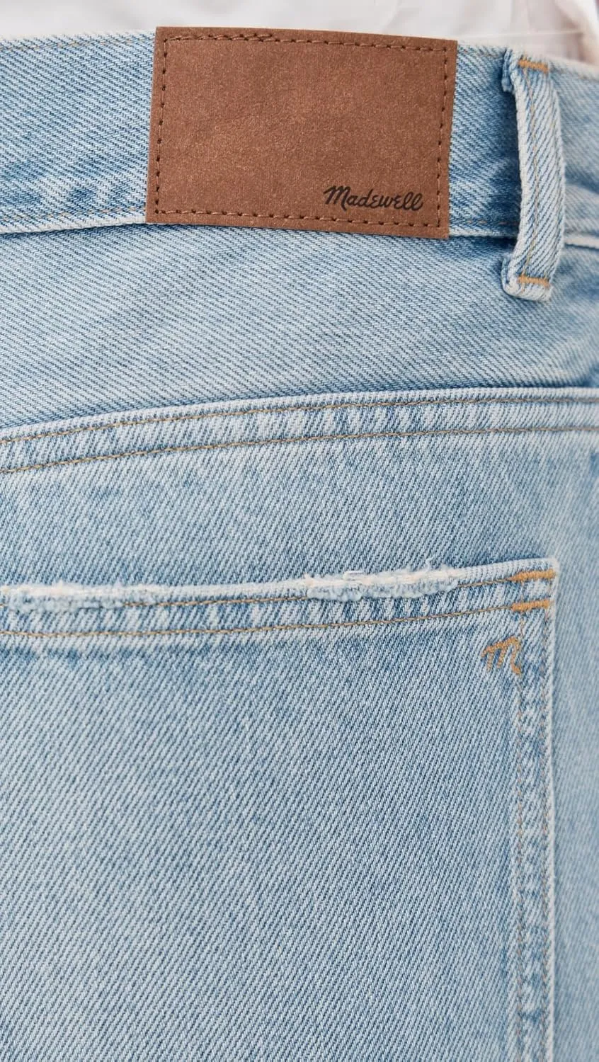 Madewell Women's Pieced Barrel-Leg Jeans in Redlands Wash