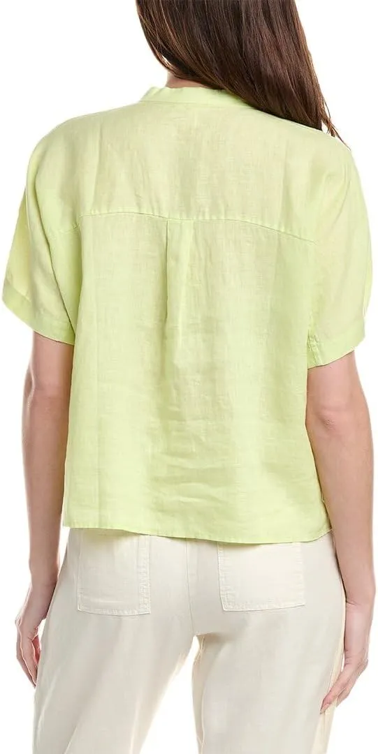 Mandarin Collar Linen Shirt