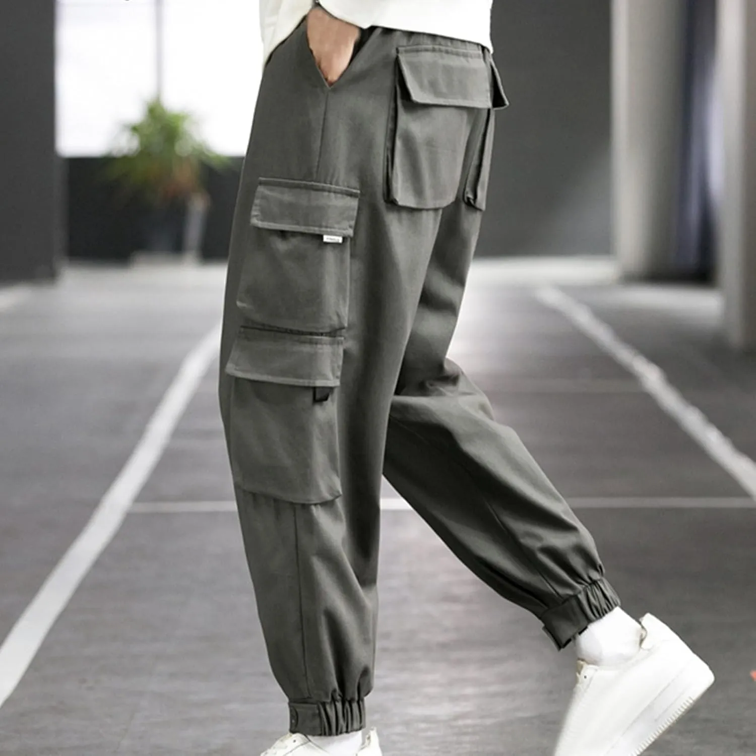 Men Plus Size Baggy Pants Outdoor Casual Pants Active Comfort Pants Hiking Cargo Pants Travel Autumn Trousers