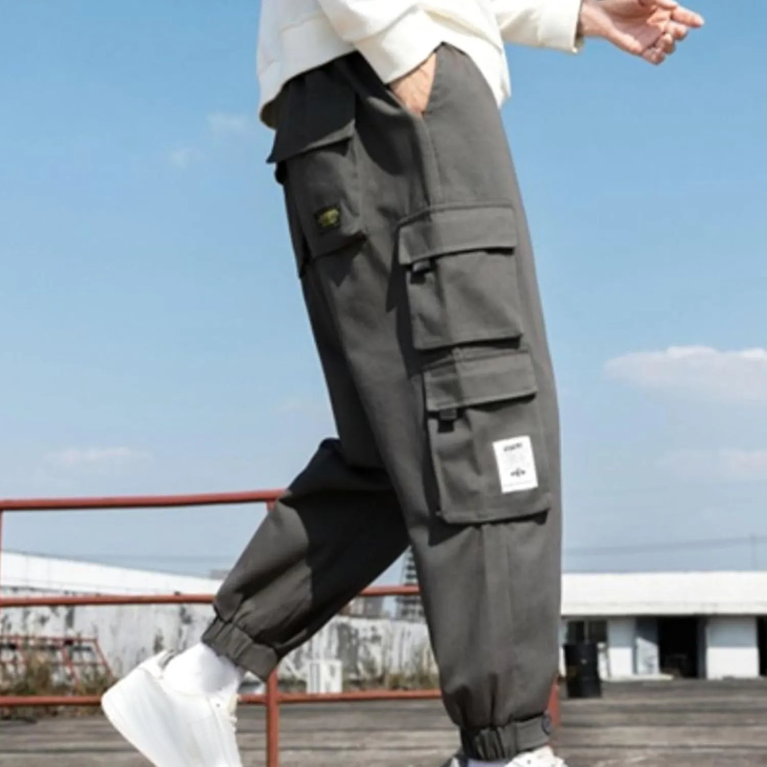 Men Plus Size Baggy Pants Outdoor Casual Pants Active Comfort Pants Hiking Cargo Pants Travel Autumn Trousers