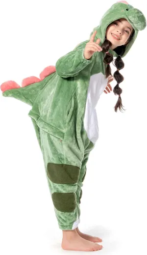 OLAOLA Kids Animal Onesie, Unisex Onesies, Plush Cosplay Pajamas for Girls Boys, One-Piece Sleepwear Halloween Costume