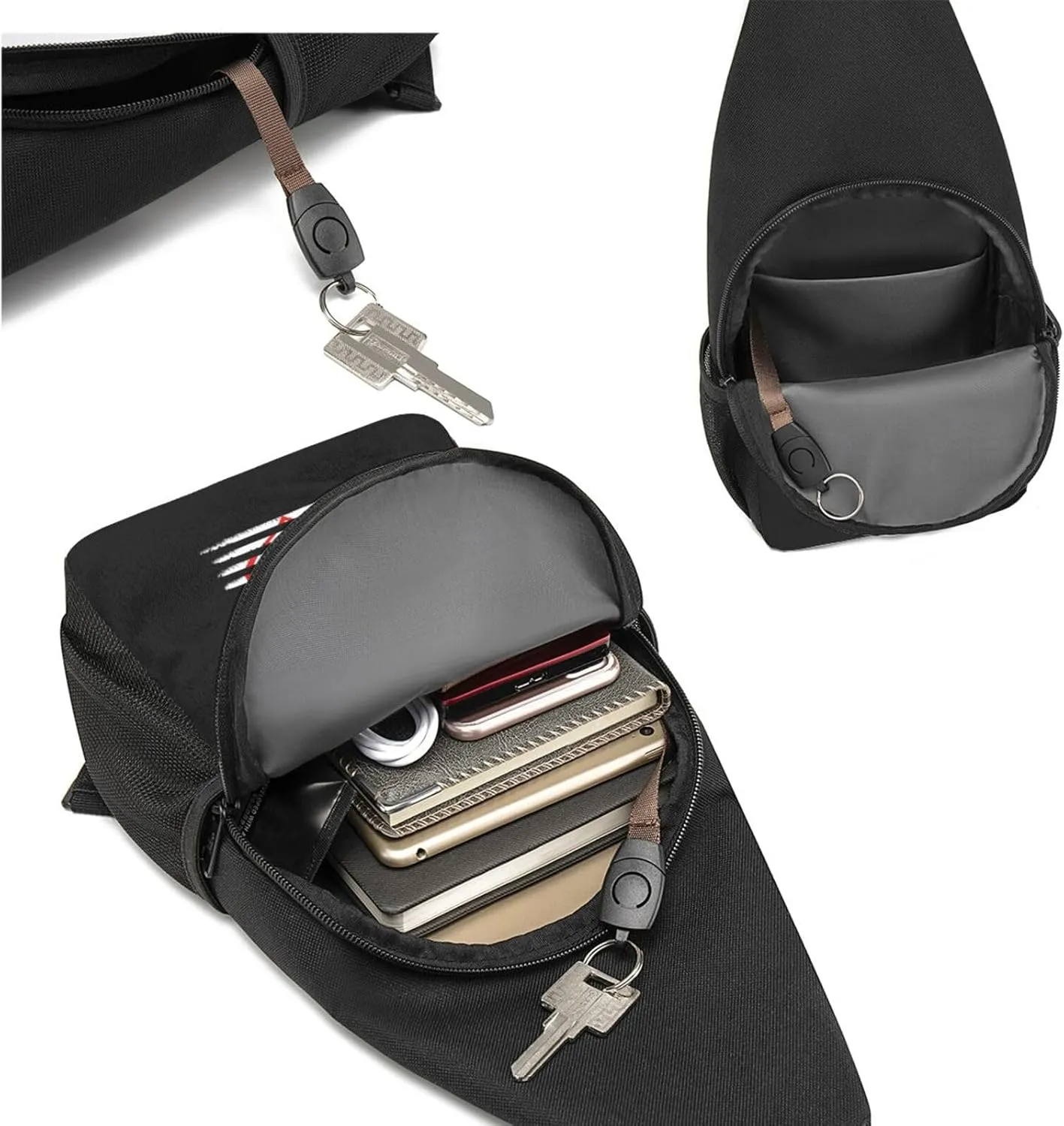 Postal Worker Live, Love, Deliver Unisex Chest Bag Lightweight Crossbody Shoulder Bag Travel Pocket