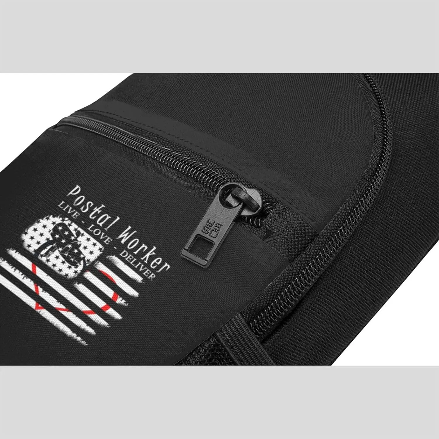 Postal Worker Live, Love, Deliver Unisex Chest Bag Lightweight Crossbody Shoulder Bag Travel Pocket