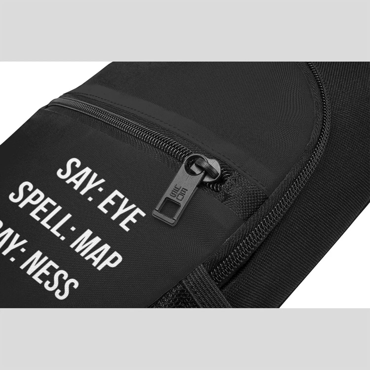 Say Eye Spell Map Say Ness Unisex Chest Bag Lightweight Crossbody Shoulder Bag Travel Pocket Black