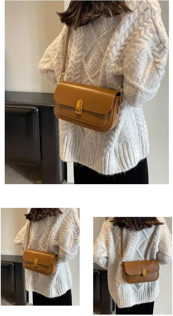 Shoulder Bag for Women -Minimalist Small Square Handbag, Underarm Carry, Adjustable Strap, Multiple Colors