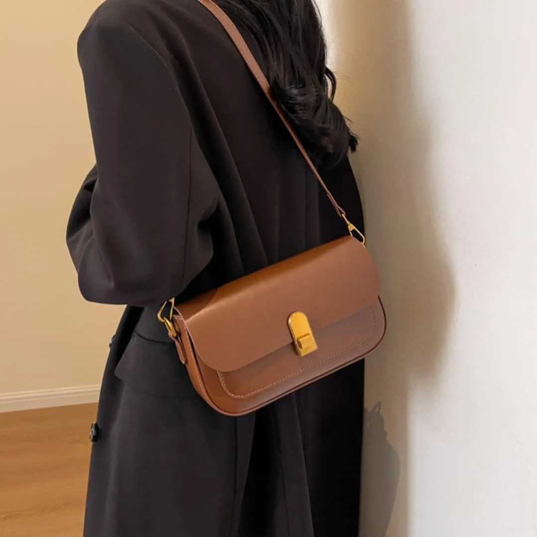 Shoulder Bag for Women -Minimalist Small Square Handbag, Underarm Carry, Adjustable Strap, Multiple Colors