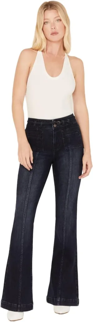 Shyanne Women's Dark Wash Trouser Jeans - SWHO22J71-DKW 26W x 34L
