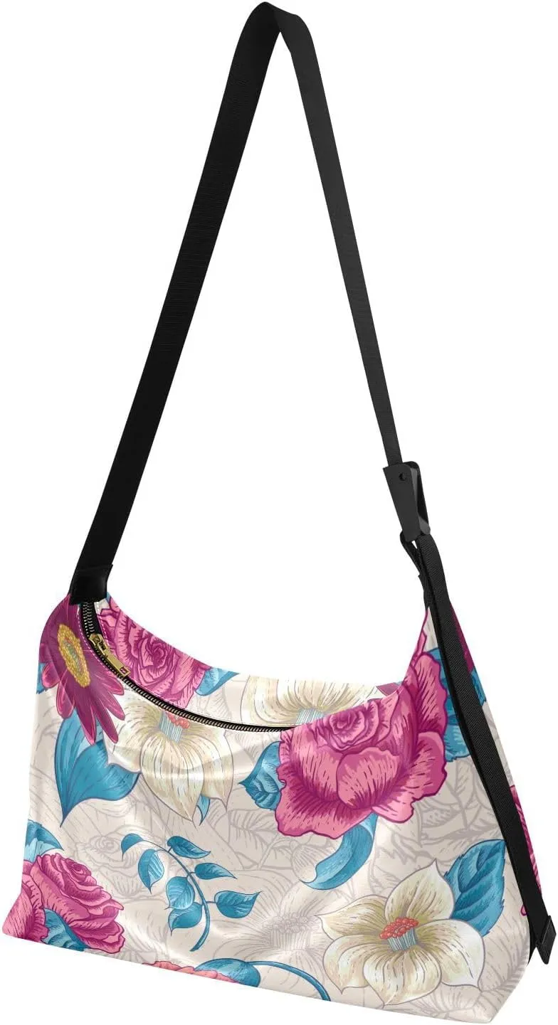 Sling Bag for Women Crossbody Purse Leather Shoulder Handbag Purses for Work Shopping Cycling Travel Running Patternt 1