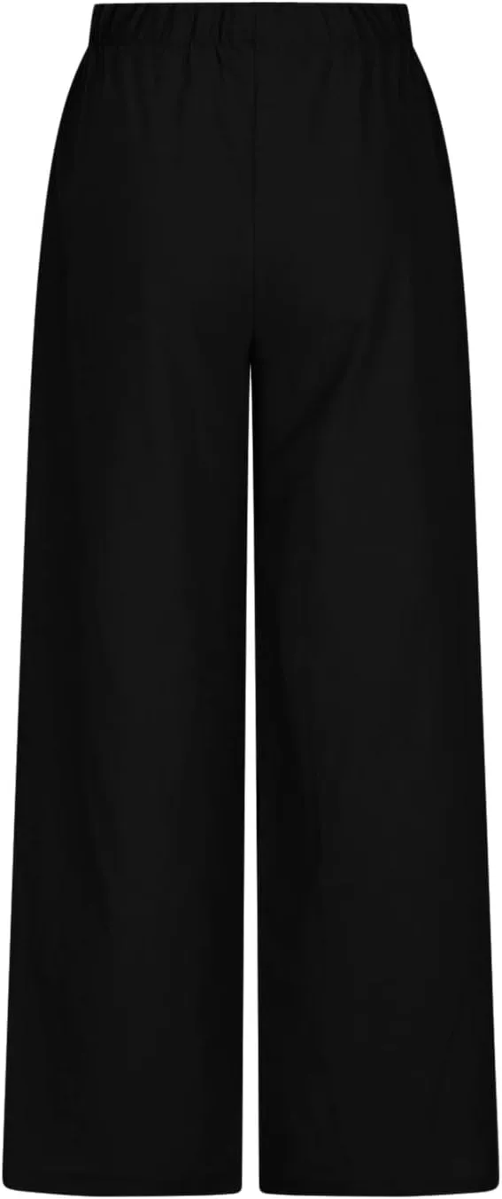 SMIDOW Linen Pants for Women Casual Loose High Waist Drawstring Trousers Wide Leg Baggy Long Pant with Pockets