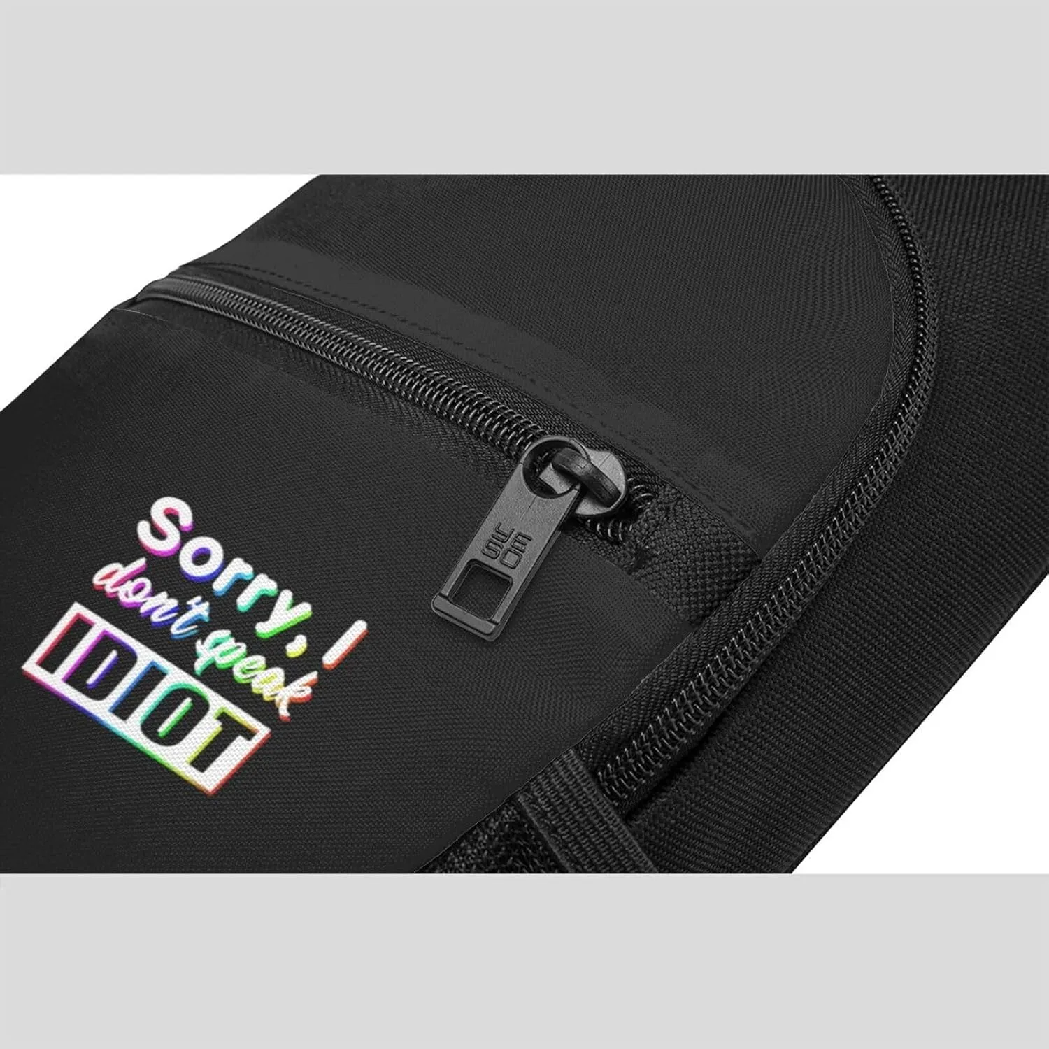 Sorry I Don'T Speak Idiot Unisex Chest Bag Lightweight Crossbody Shoulder Bag Travel Pocket