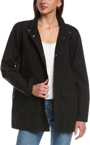 Stand Collar Long Jacket