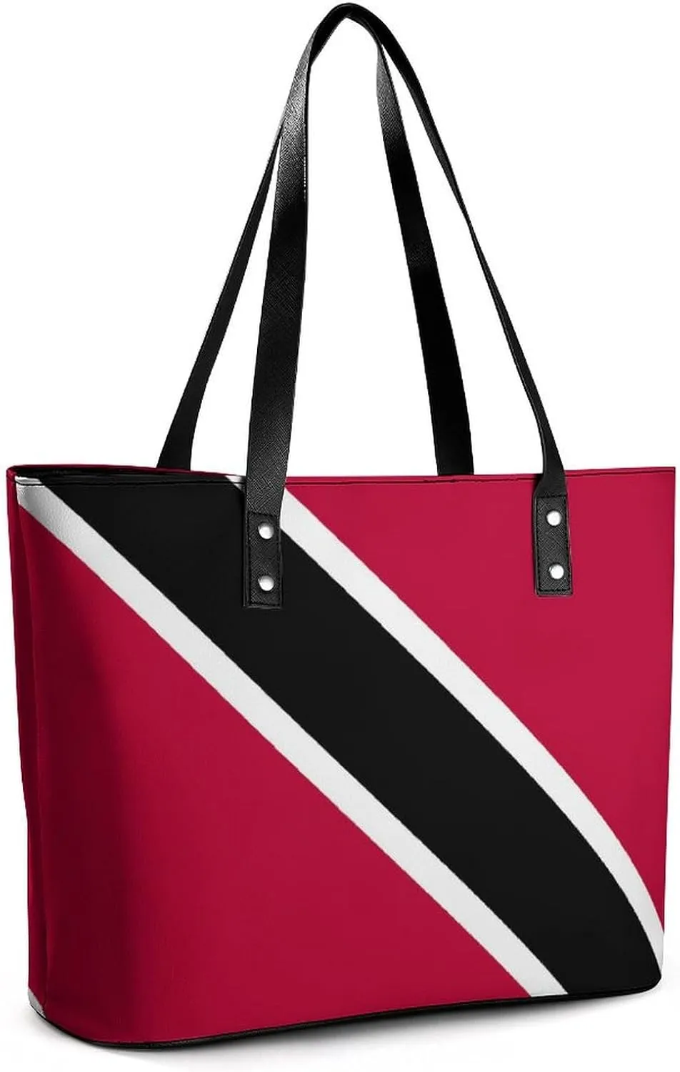 Stylish Yemen Flag Zipper Tote Bag for Women Large Capacity Leather Everyday Handbag
