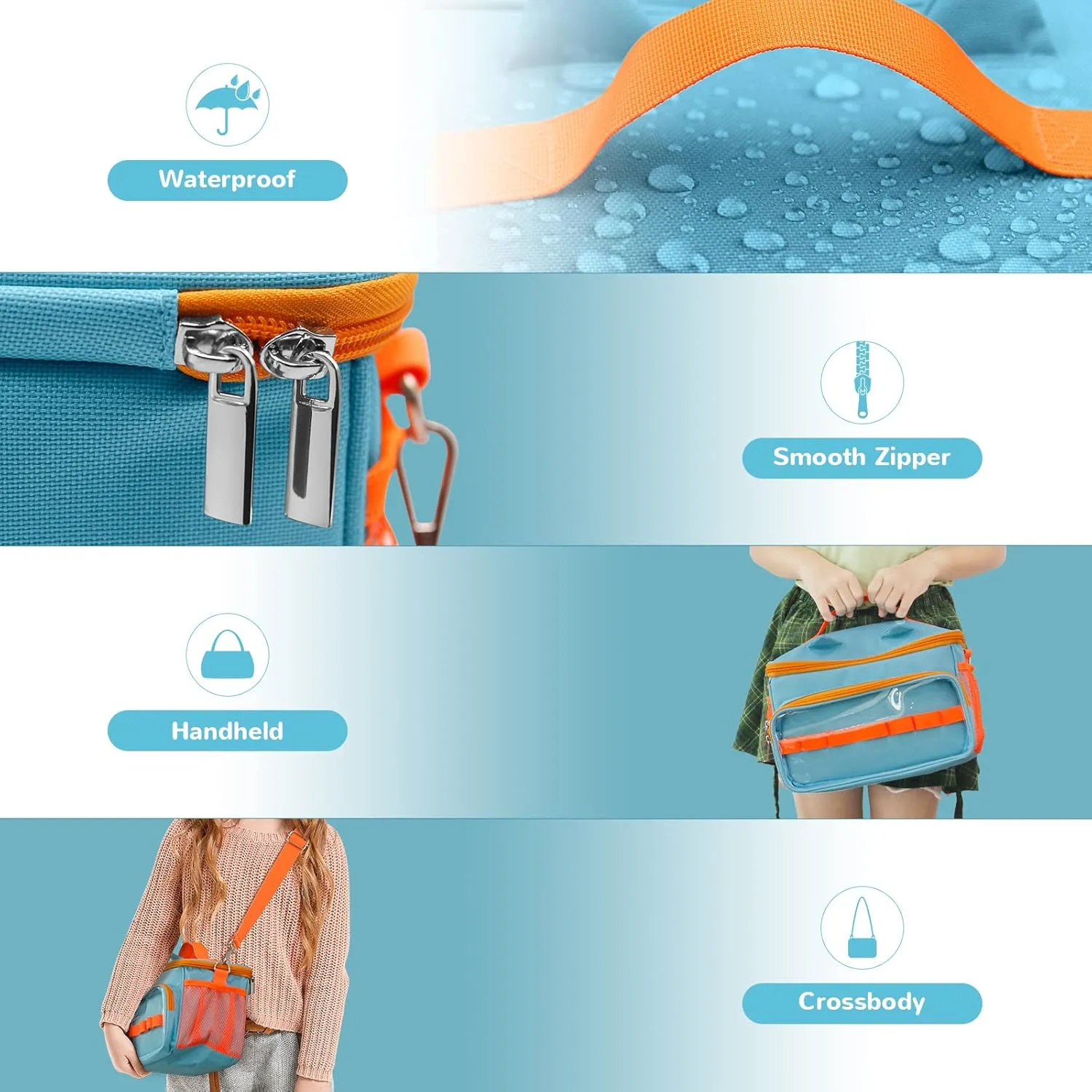 Sun3drucker Carrying Bag for Toniebox Starter Set - Carrying Case for Toniebox, Tonie Figures,Headphones and Charging Station, Portable Storage Bag with Shoulder Strap and Handle Bar (Blue)