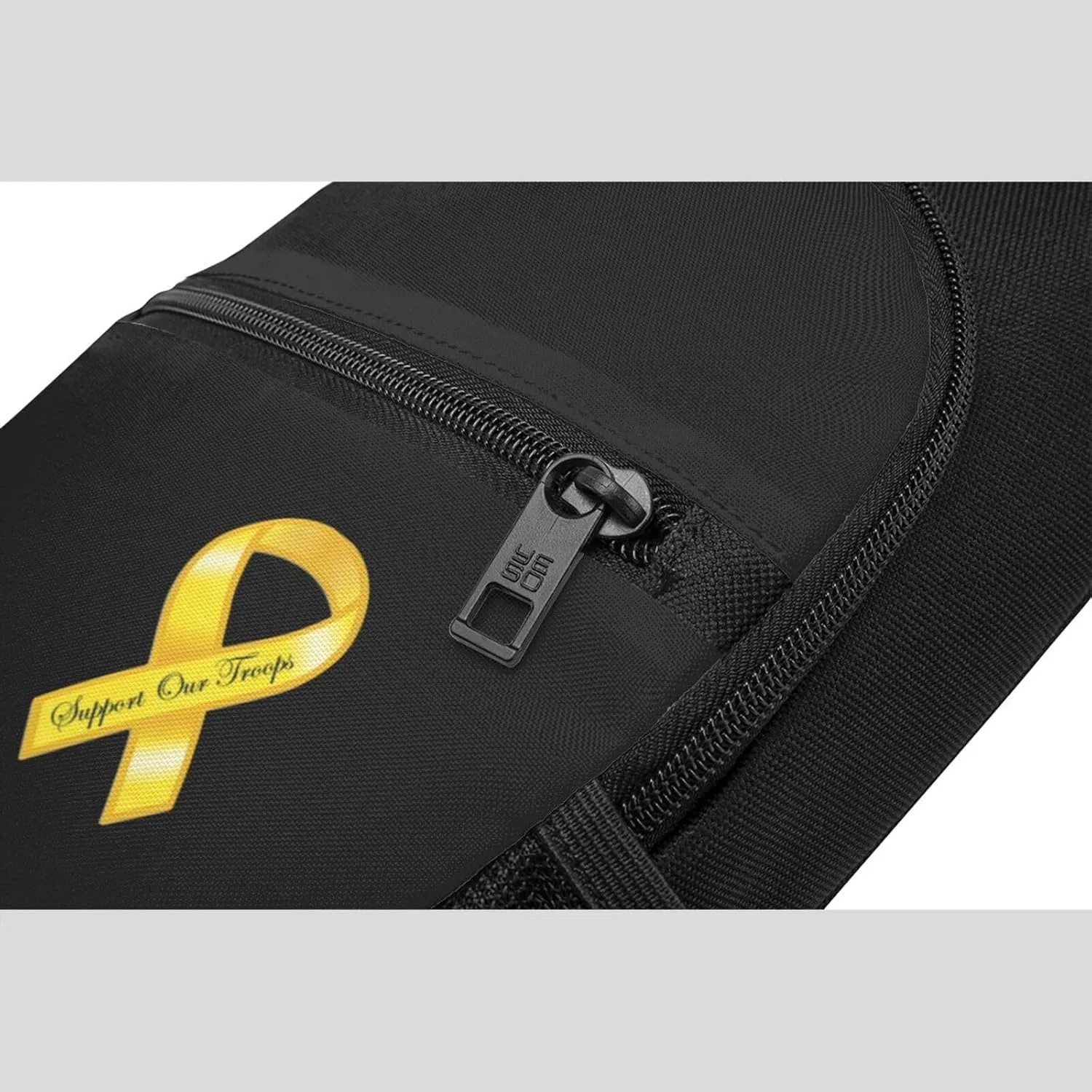 Support Our Troops Yellow Ribbon Unisex Chest Bag Lightweight Crossbody Shoulder Bag Travel Pocket