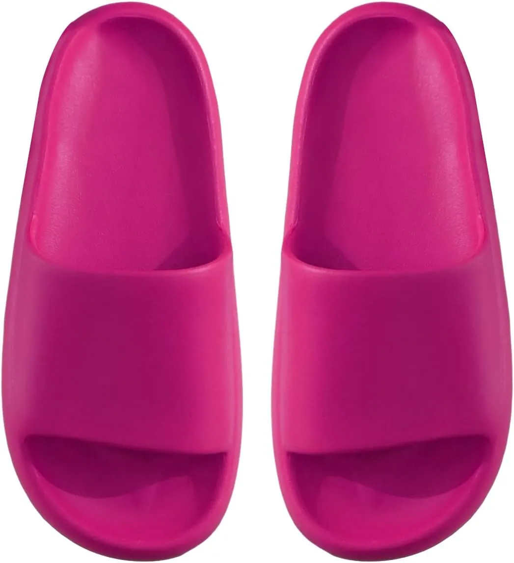 SweatyRocks Women's Minimalist Single Band Shower Slides Open Toe Home Indoor Slippers