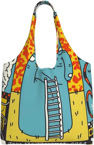 The Avett Musics Brothers Shoulder Canvas Tote for Women Weekender Handbag Reusable Grocery Shopping Bag