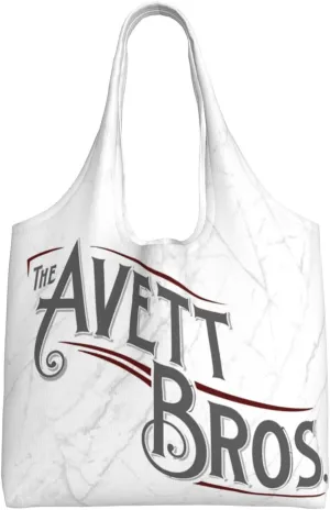 The Avett Musics Brothers Shoulder Canvas Tote for Women Weekender Handbag Reusable Grocery Shopping Bag