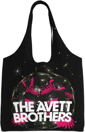 The Avett Musics Brothers Shoulder Canvas Tote for Women Weekender Handbag Reusable Grocery Shopping Bag