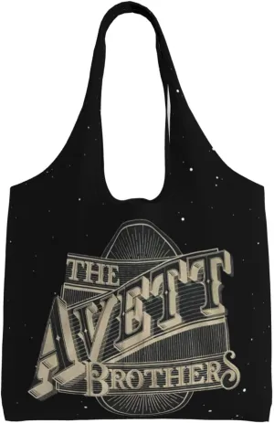 The Avett Musics Brothers Shoulder Canvas Tote for Women Weekender Handbag Reusable Grocery Shopping Bag