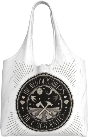 The Avett Musics Brothers Shoulder Canvas Tote for Women Weekender Handbag Reusable Grocery Shopping Bag
