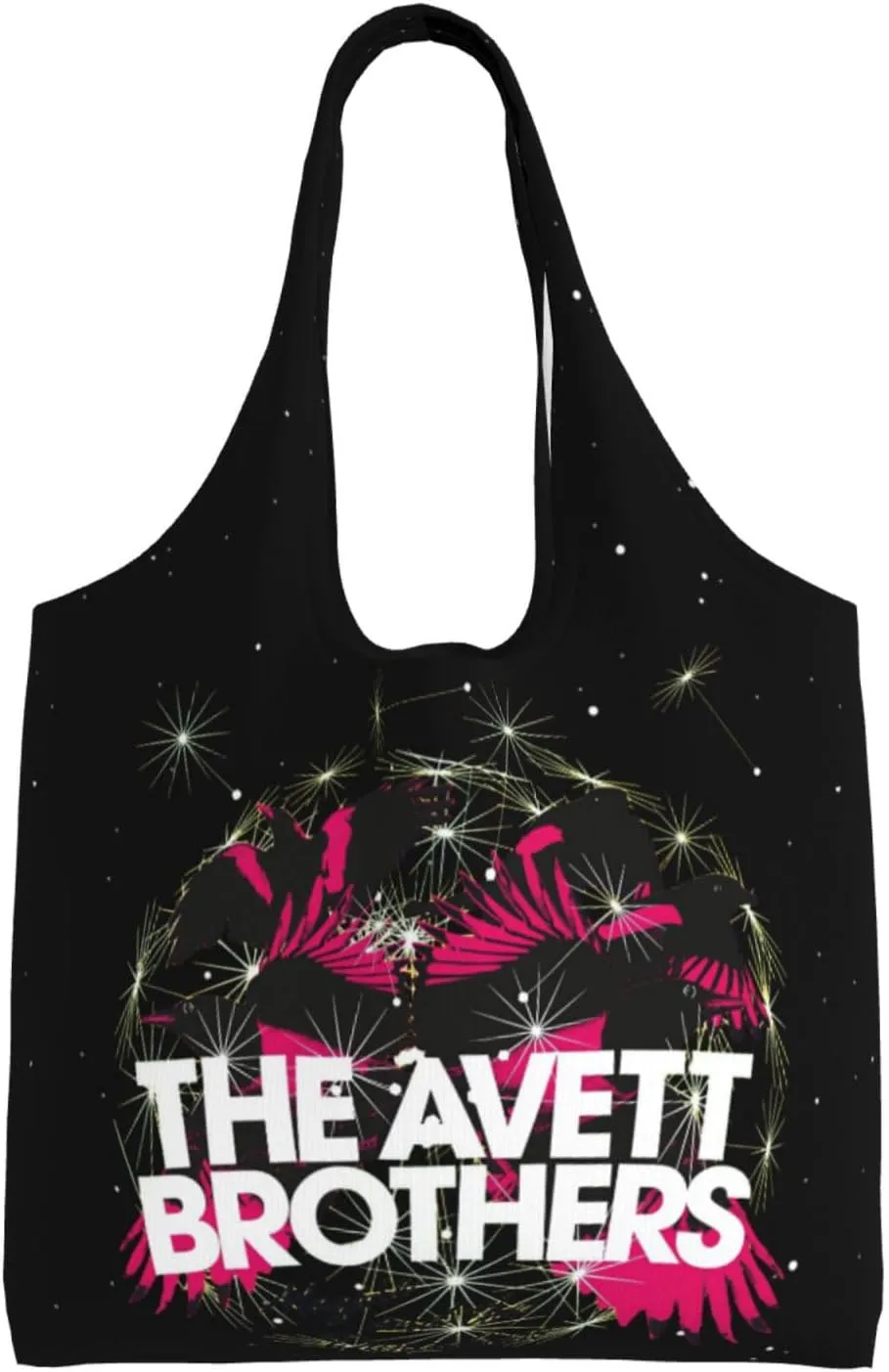 The Avett Musics Brothers Shoulder Canvas Tote for Women Weekender Handbag Reusable Grocery Shopping Bag