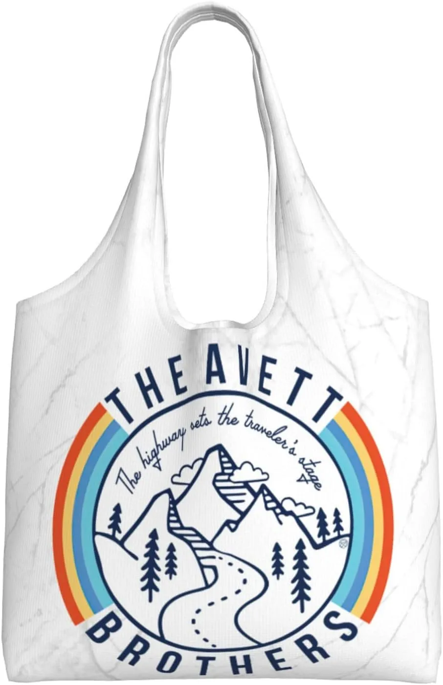 The Avett Musics Brothers Shoulder Canvas Tote for Women Weekender Handbag Reusable Grocery Shopping Bag