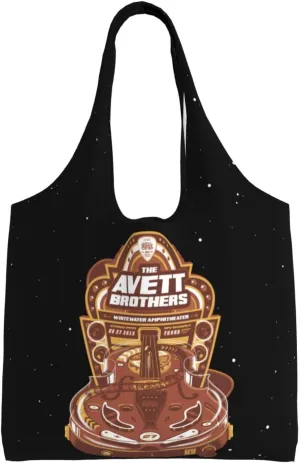 The Avett Musics Brothers Shoulder Canvas Tote for Women Weekender Handbag Reusable Grocery Shopping Bag