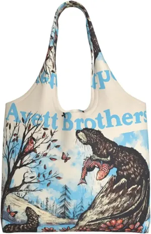 The Avett Musics Brothers Shoulder Canvas Tote for Women Weekender Handbag Reusable Grocery Shopping Bag