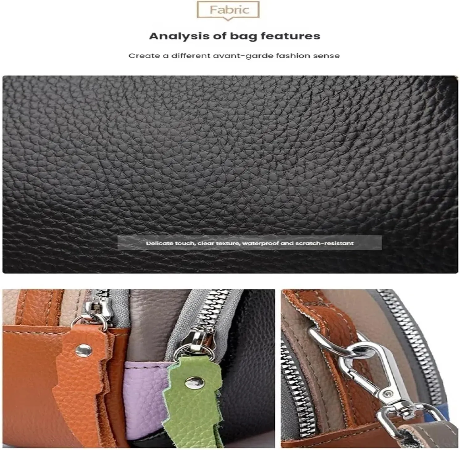 the First Layer of Cowhide Is a Large-capacity Cross-body Bag on One Shoulder