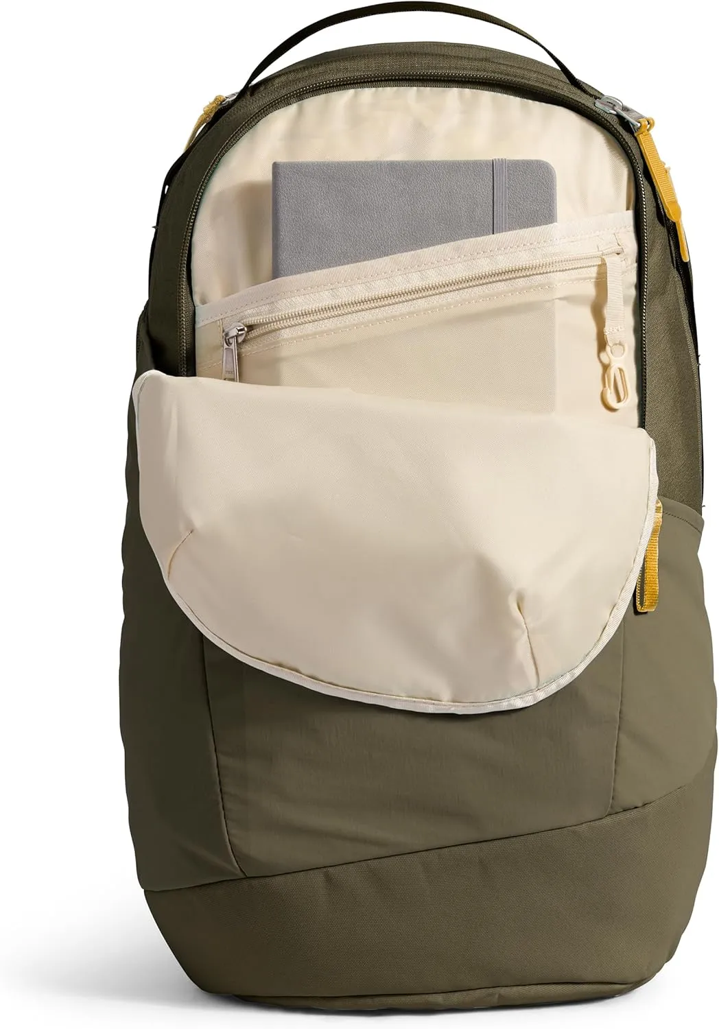 THE NORTH FACE Women's Isabella 3.0 Backpack, New Taupe Green Light Heather/Arrowwood Yellow, One Size