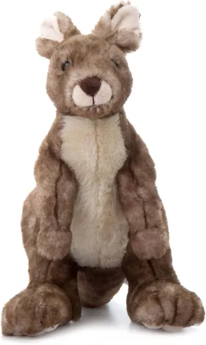 The Petting Zoo Kangaroo Stuffed Animal Plushie, Gifts for Kids, Wild Onez Zoo Animals, Kangaroo Plush Toy, 12 inches