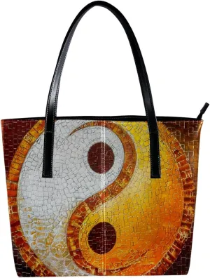 Tote Bag for Women, Large Tote Bag, Women's Tote Handbags, Yin Yang Gossip, Womens Tote Bag