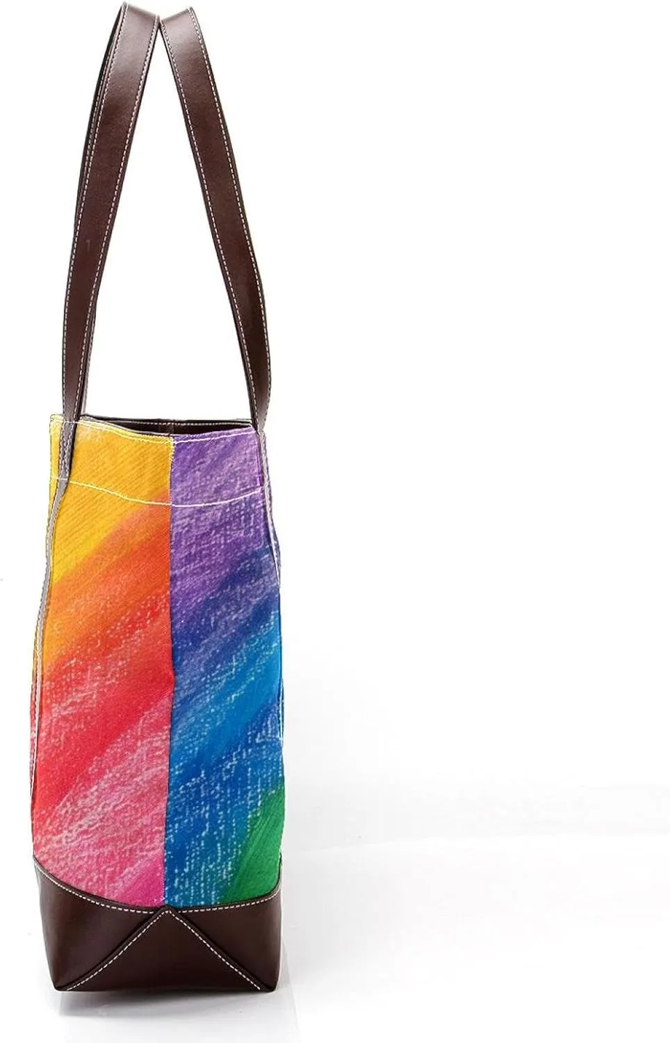 Tote Bag, Large Tote Bag, Tote Bag with Zipper, Rainbow Modern Abstract Minimalist Pattern, Tote Bag for Work