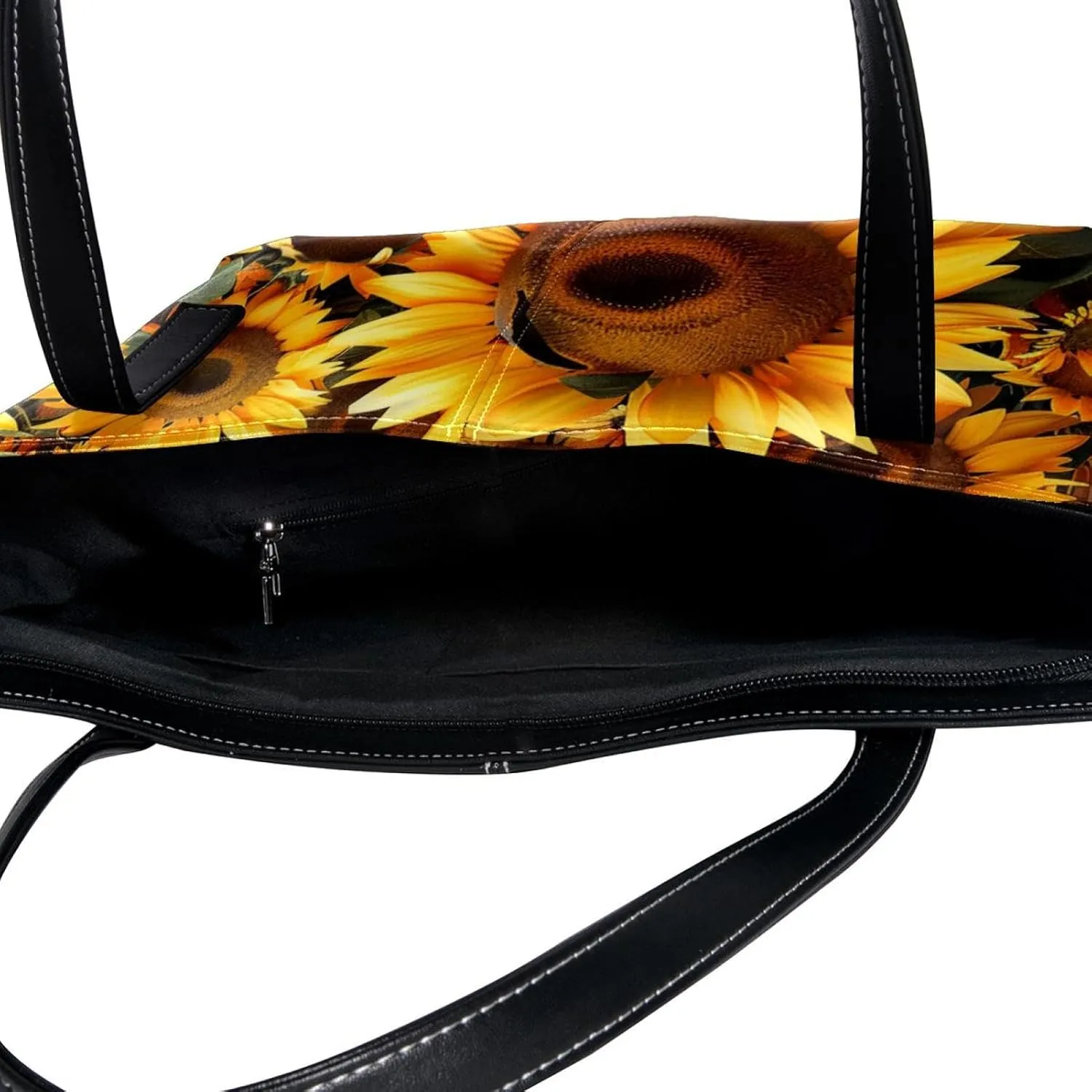 Tote Bag, Large Tote Bags for Women, Tote Bag with Zipper, Sunflower, Womens Tote Bag