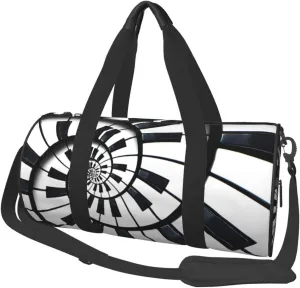 Travel Duffle Bag for Men Women, Artistic Piano Keys Duffle Bags for Sport Gym Overnight Luggage