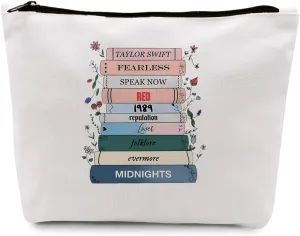 Version Makeup Bag Travel Toiletry Bag for Women Music Lover Gift TS Fans Song Lyrics Gift Singer Merchandise for Fans Friends Daughter Girls Sister, Friendship Birthday Christmas Gift Ideas-5