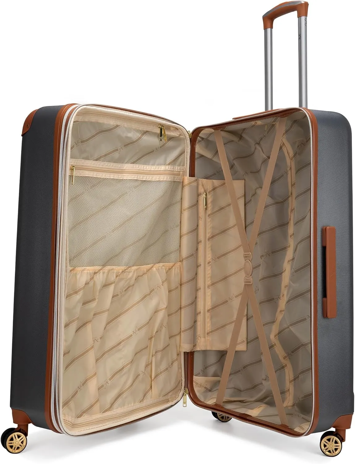 Vintage 3 Piece Expandable Hard Spinner Luggage Set