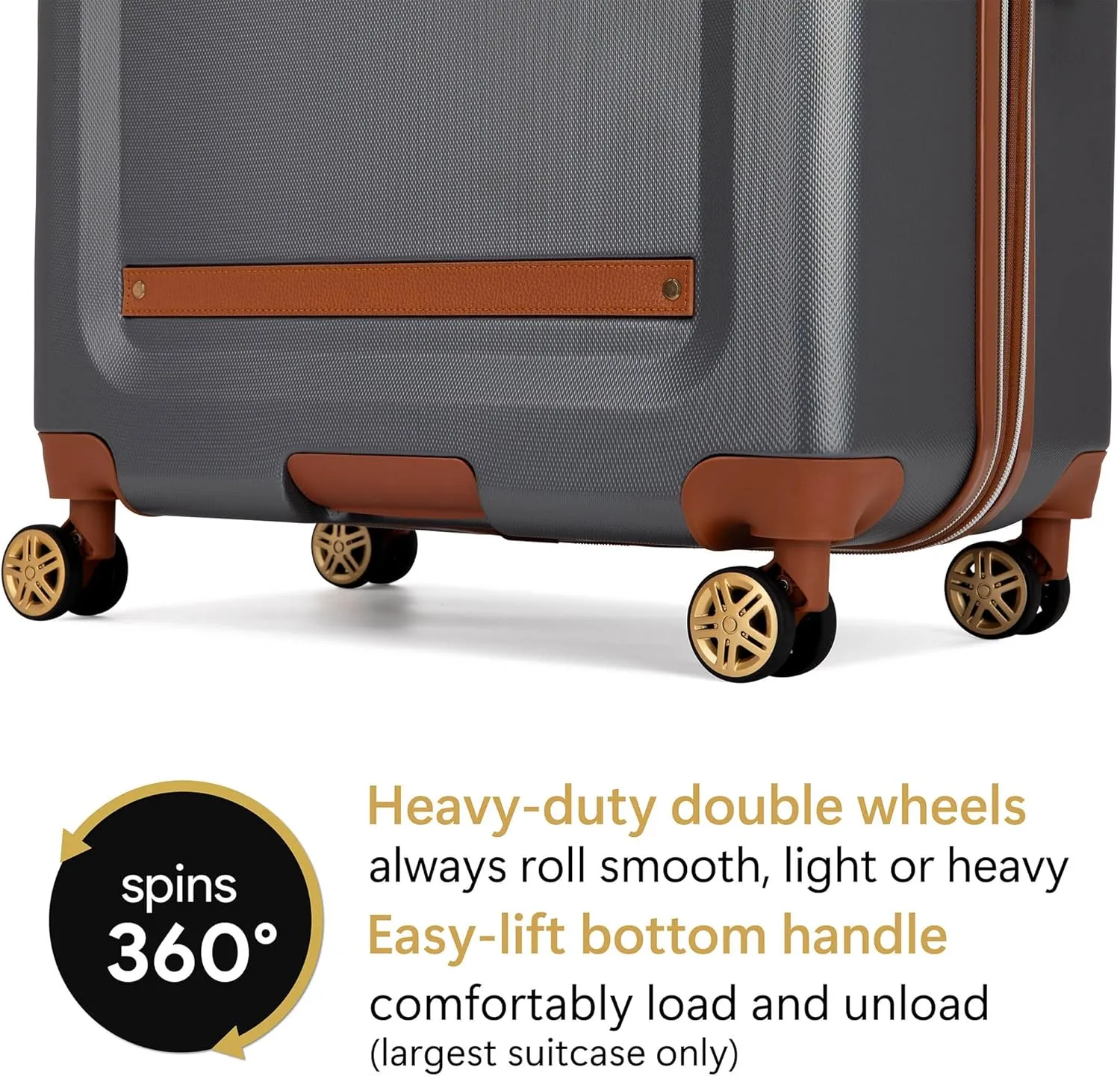 Vintage 3 Piece Expandable Hard Spinner Luggage Set