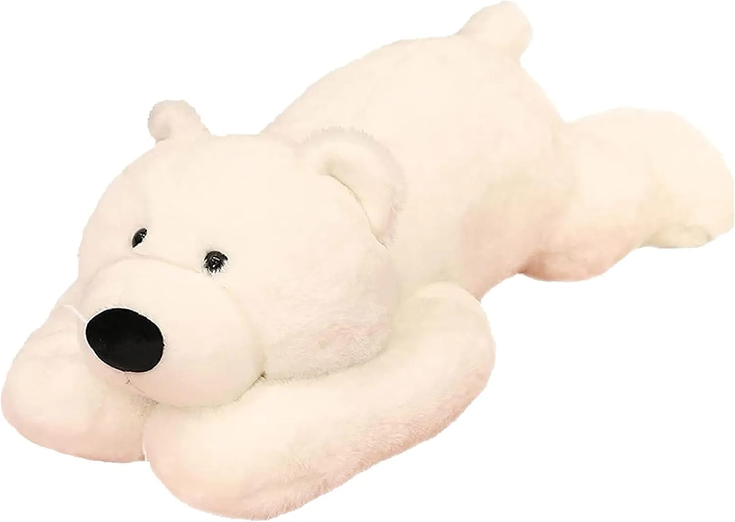 Weighted Stuffed Animals, Weighted Bear Stuffed Animal Toy Cute White Bear Plush Pillow Weighted Plush Animals Toy, 11.8"