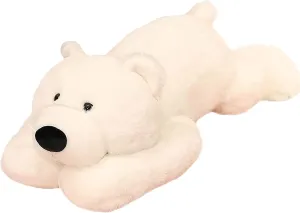 Weighted Stuffed Animals, Weighted Bear Stuffed Animal Toy Cute White Bear Plush Pillow Weighted Plush Animals Toy, 11.8"