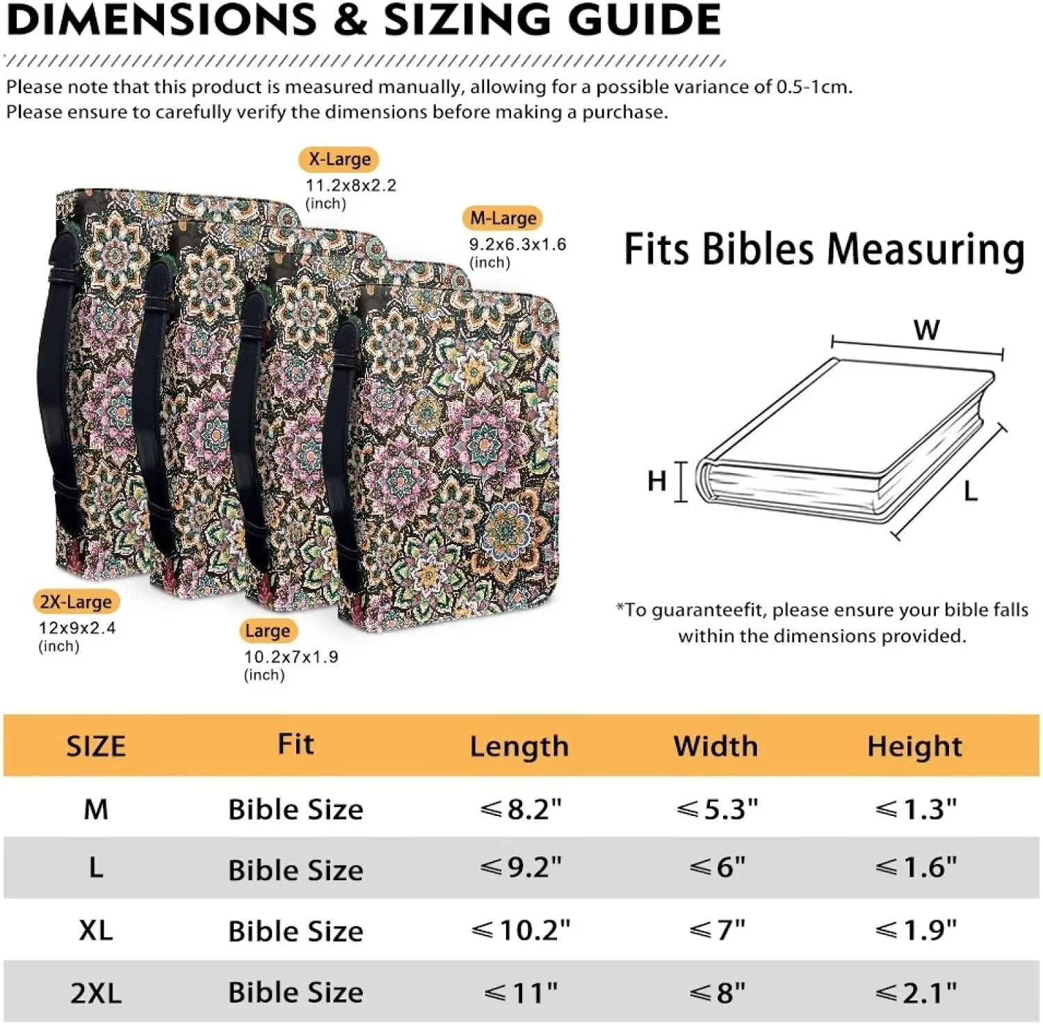 Western Aztec Printed Bible Cover for Women Girls Waterproof Church Pouch Bible Protective Bible Cover Carrying Bag Portable Top Handle Zipper Tote Bag,Bible Bag with Multi-Pocket