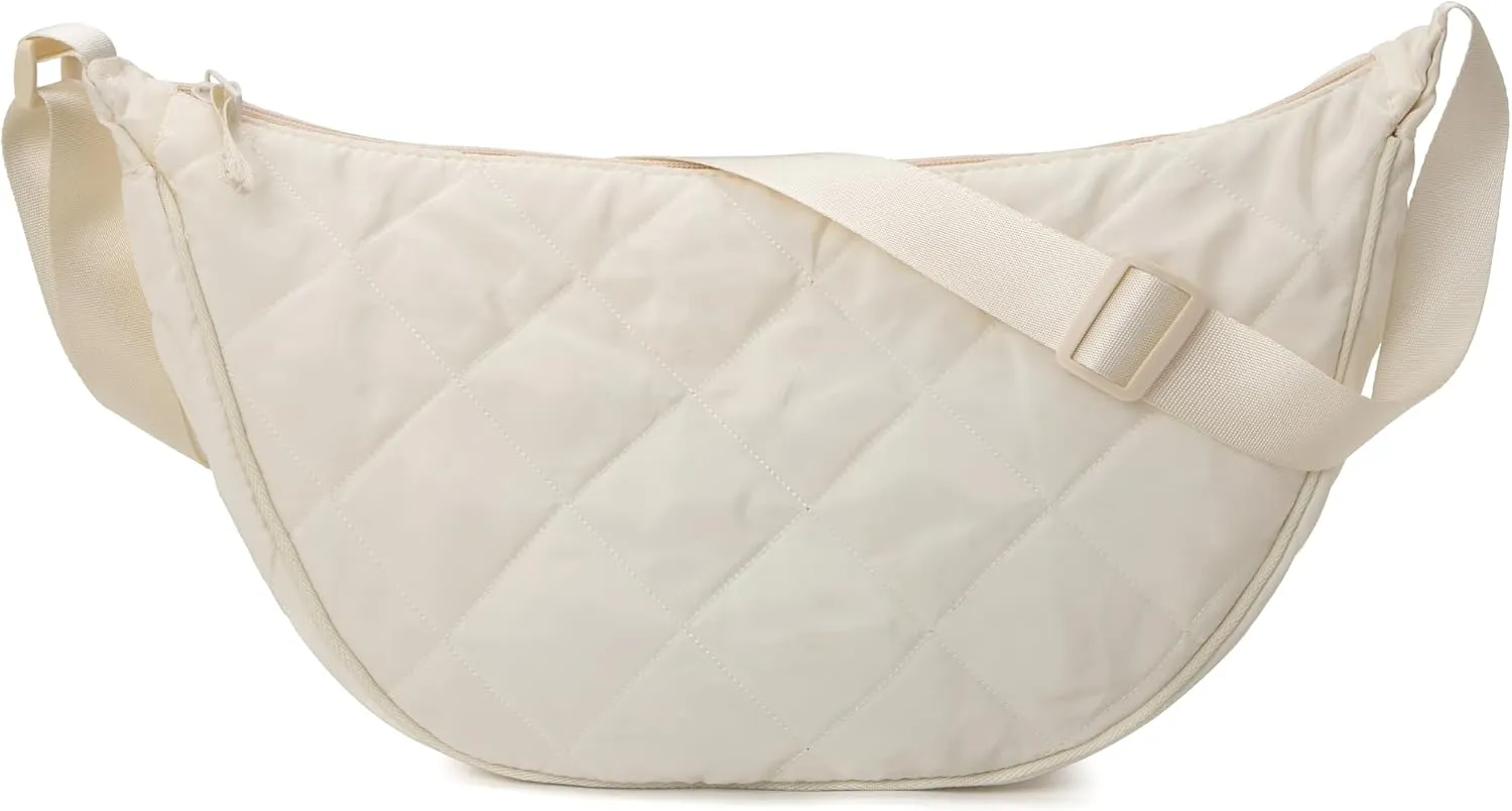 Women's Crossbody Bag with Large Capacity and Versatile Artistic Style Dumpling Bag.