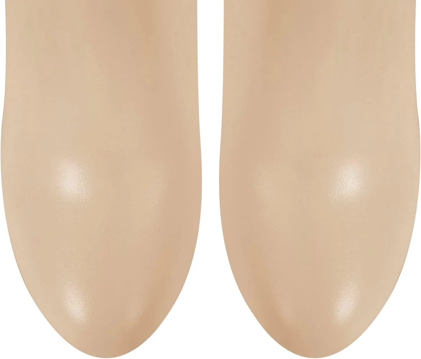 Women's Platform Knee High Boots Solid Color Side Zipper Block High Heels